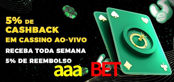 Promoções do cassino ao Vivo aaa bet